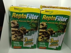 2 Boxes TetraFauna ReptoFilter Filter Cardridges 3 Pack Each Medium #A2