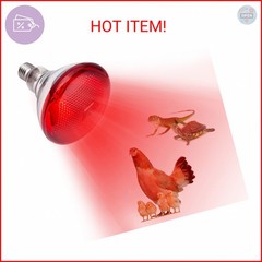 YEAOI Heat Lamp for Chickens Coop Brooder and Reptile Heat Bulb 150 Watt Infrare