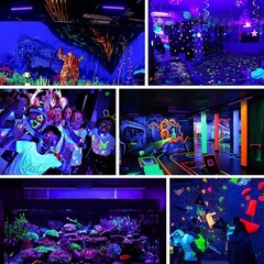 YANYCN 200W 2 Pack LED Black Light, Halloween Outdoor 2-Pack 200W,