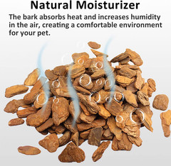 Hamiledyi Reptile Bark Bedding Tortoise Habitat Substrate Natural Terrarium Bark