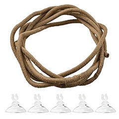 SunGrow 6 ft Reptile Vine for Terrarium, Flexible Climber Lizard Tank Decor,