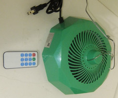Chicken Coop Heater with Circulation Fan and Temperature Adjustment, Measure