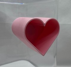 Heart hide for jumping spiders, 3D printed terrarium decor