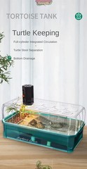 Amphibian Terrarium Tank Habitat for Pet Turtles Hermit Crabs Tortoise