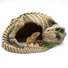 Reptile Hide Skull Animal Skeletons Decorations, Aquarium Hideaway Cave Fish …
