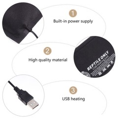 Heating Pad for Reptiles USB Powered Cloth Mat for Snakes and Lizards