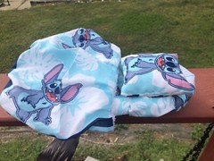 LILO & STITCH PRINTS DESIGN LRG ATTACHABLE RESTING BED COVER 4 BEARDED DRAGONS