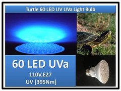 Indoor Snake Turtle Lizard Reptile 60 LED UV UVa Light Bulb 110V E27 USA Cert