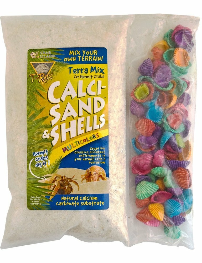 T-Rex Hermit Crab Substrate – Terra Mix Calci-Sand & Color Shell Mix