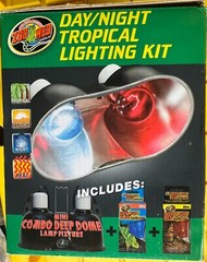 Zoo Med Tropical UVB & Heat Lighting Kit Brand New W/ Bulbs