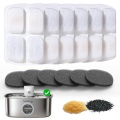 6 Pack Cordless Dog Water Replacement Filters & 6 Packs Pump Filters Sponges …