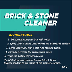 Rutland Brick and Stone Cleaner for Fireplace, Fire Brick, Terracotta, Marble &