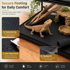 Bearded Dragon Tank Accessories, Reptile Mat Hammock Plants Bridge Jungle Cli…