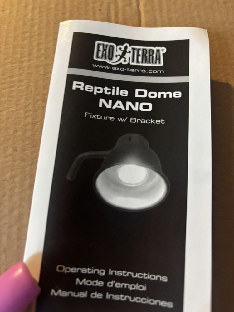 nano reptile dome new in box never used