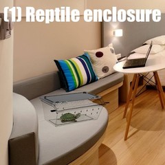 Breathable Reptiles Tanks Clear Acrylic Habitat Box For Lizards Snake Cricket