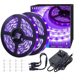 YAYIT 40 Foot Led Black Light Strip Kit, 720 Units Led, 12V 40 ft,