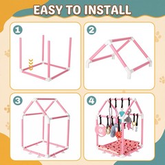 Puppy Play Gym Playground with Dog Toys Removable Dog Enrichment Playground, …