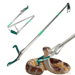 50″ Collapsible Snake Tongs Reptile Grabber Catcher +39″ Hook +Bag Handling Tool
