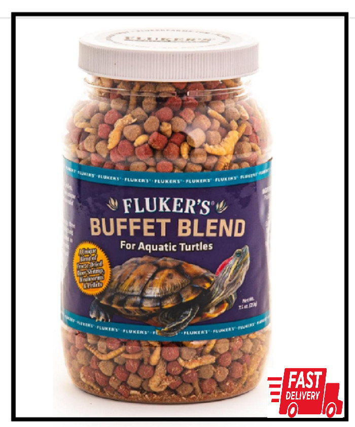 Fluker’s Buffet Blend: Nutritious Aquatic Turtle Food, 7.5oz