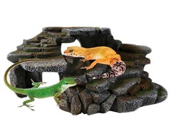 (REP183) Reptology Shale Scape Step Ledge & Cave Hideout – Decorative Resin f…