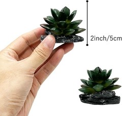 Reptile Artificial Plants Succulent Terrarium Decor Desert Rainforest Plant