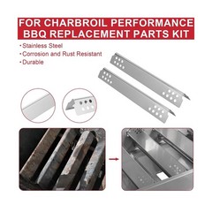Gas Grill Replacement Kit with Emitter Plates and Cooking Grates