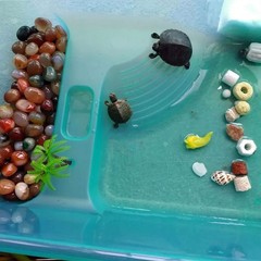 Kathson Turtle Tank Aquarium, Reptile Plastic Terrarium Safe Durable with Lid…
