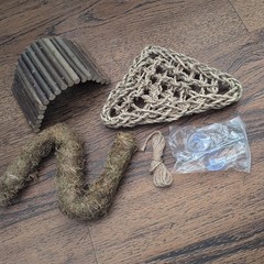 Hermit Crab Reptile Toy Hammock Swing Moss Bridge Turtle Snake Tortoise Lot