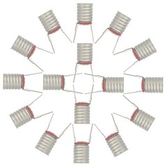 20Pcs Reusable Mini Screw Base Lamp Holders Nickel Plated for Lamps