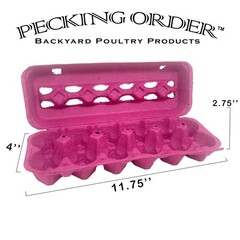Pink Paper Pulp Egg Cartons – 50 Pack