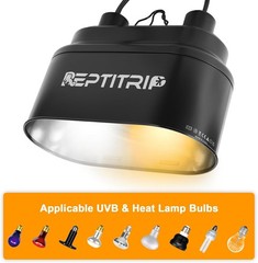 Dual Reptile Light Fixture with Switches, Reptile Heat Lamp Fixture, Reptiles Te