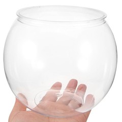 Mipcase Unbreakable Transparent Fish Tank Globe 5.90In 15x13cm, As Shown