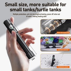 AQUASMITH Aquarium Heater,50w/100w/150w/200w/300w/500w Submersible Fish Tank …