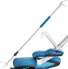 Snake Grabber Reacher Tool, 69″ Snake Catcher Tongs Long Handle Heavy Duty Repti