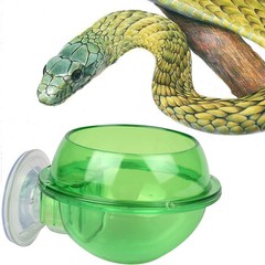 1Pcs Durable ABS Lizard Foods Feeder with Suction Cup Small Pet Bowl