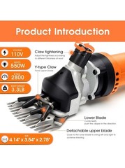 Sheep Shears Electric 550W – Professional Sheep Clippers Two Blades &large Dog..