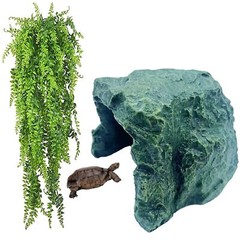 Reptile Rock Hideout CaveTortoise Hide CavesResin Hides ShelterReptile Green …