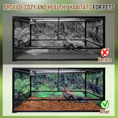 10LB Coconut Chip Substrate for Reptiles, 72 Quart Coconut Fiber Substrate Co…