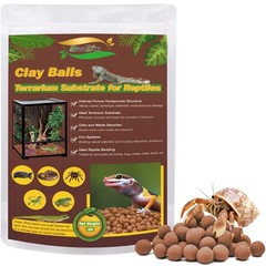 ZeeDix 4 LBS Reptile Substrate Leca Balls – 100% Organic Expanded Clay 4LBS