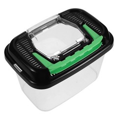 Outdoor Pet Breeding Box Plastic Fish Bowl with Lid Portable Reptile Cage