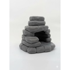 Naturalistic Stacked Stone Hide – Terrarium / Reptile Tank Decor