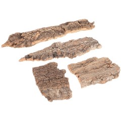4Pcs Reptile Bark Climbing Platforms Natural Tree Bark Pet Terrarium Decor
