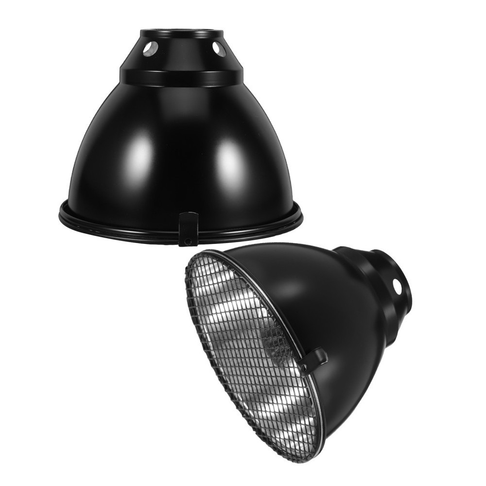 2 Sets Reptile Heat Lamp Dome Heating Shade Guard Lampshade