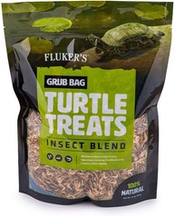 Reptile, Flukers Grub Bag Turtle Treat – Insect Blend (12 oz)