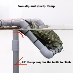 Large Turtle Basking Platform for Aquatic Turtles, Sturdy Standing Turtle Doc…