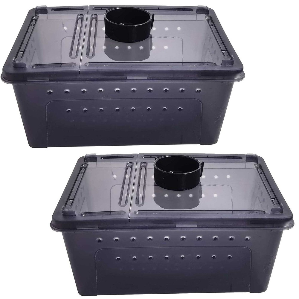Reptile Feeding Box Portable Small Snake Terrarium Habitat Mini Pet Breeding …