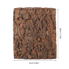 2Pcs Cork Bark Terrarium Background Natural Texture Reptile Habitat Decor