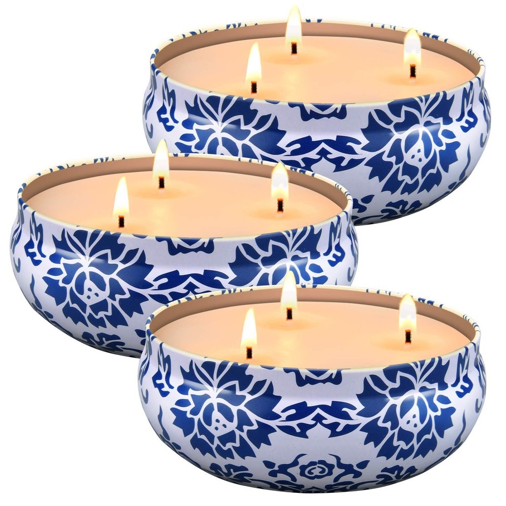 Hausware Citronella Candles Outdoor & Indoor – Large 13.5 oz Scented Candles …