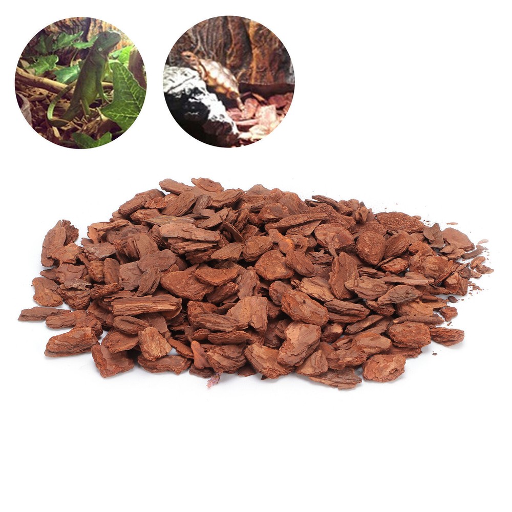 Bark Bedding Reptile Box Bedding Pine Bark Granule Bedding for Tortoises Lizards