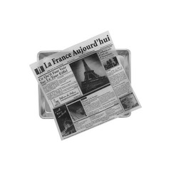 G.E.T. 4-TF1600 12″ x 12″ White Food-Safe French Newsprint Liner, Food Basket…